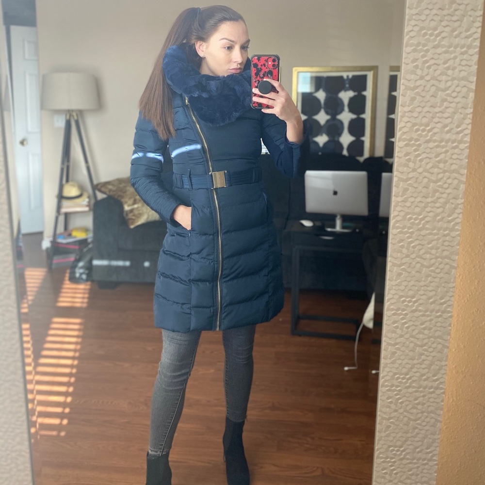 Winter parka with faux fur